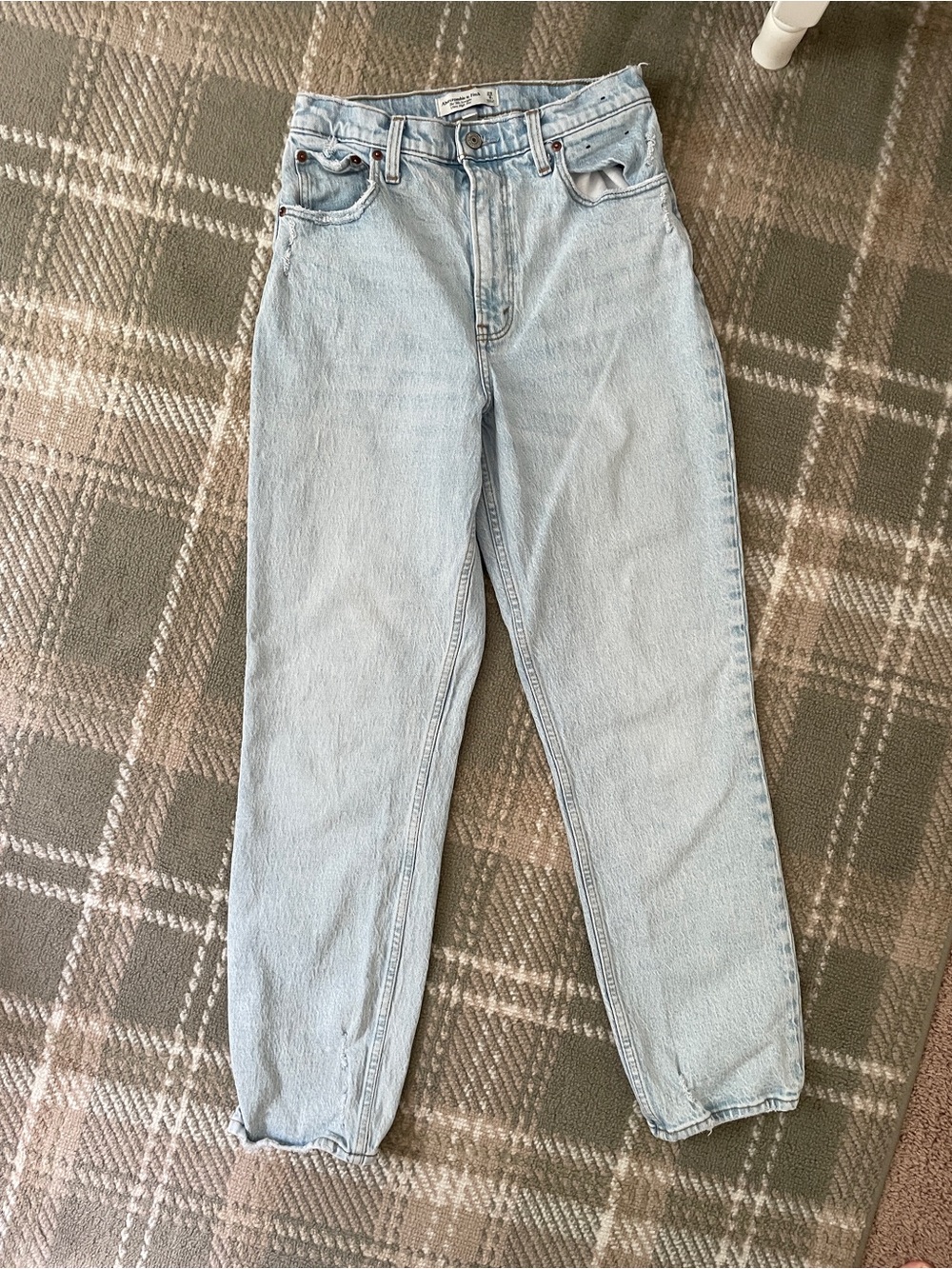 Abercrombie Curve Love 90s straight ultra high rise jeans 29/8 - Picture 4 of 6